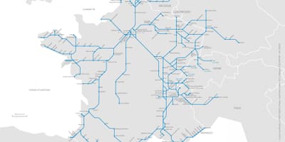 Mappa di Marsiglia in treno