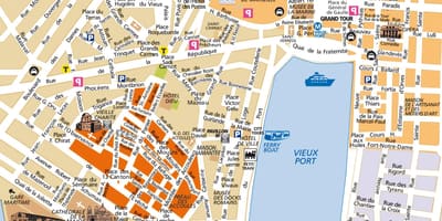 Offline la mappa di Marsiglia