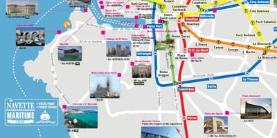 Mappa di Marsiglia monumento