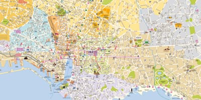 Mappa di Marsiglia quartiere