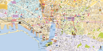 Mappa di Marsiglia sobborghi
